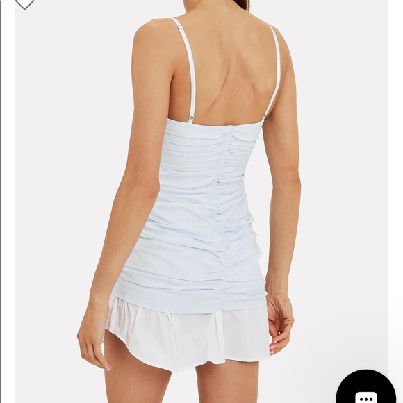 SOLD.Alexander Wang Pinstripe Corset Mini Dress - Picture 5 of 10